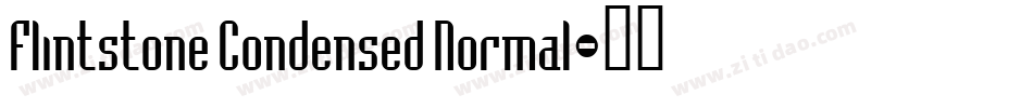 Flintstone Condensed Normal字体转换